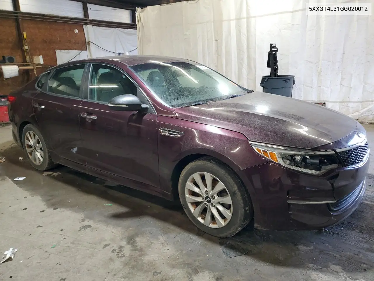 5XXGT4L31GG020012 2016 Kia Optima Lx