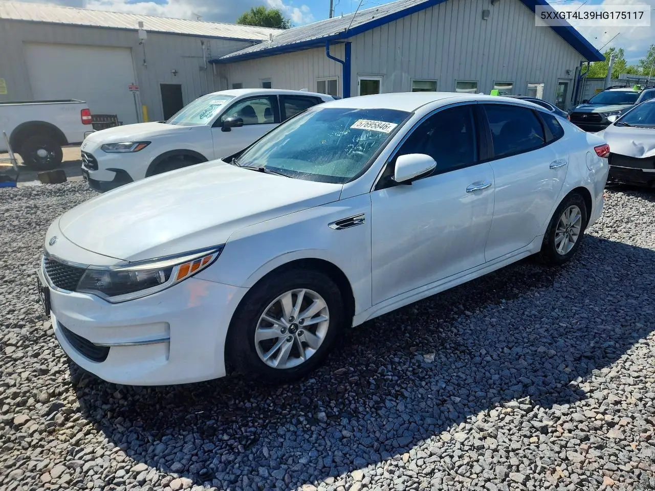 2017 Kia Optima Lx VIN: 5XXGT4L39HG175117 Lot: 57695846