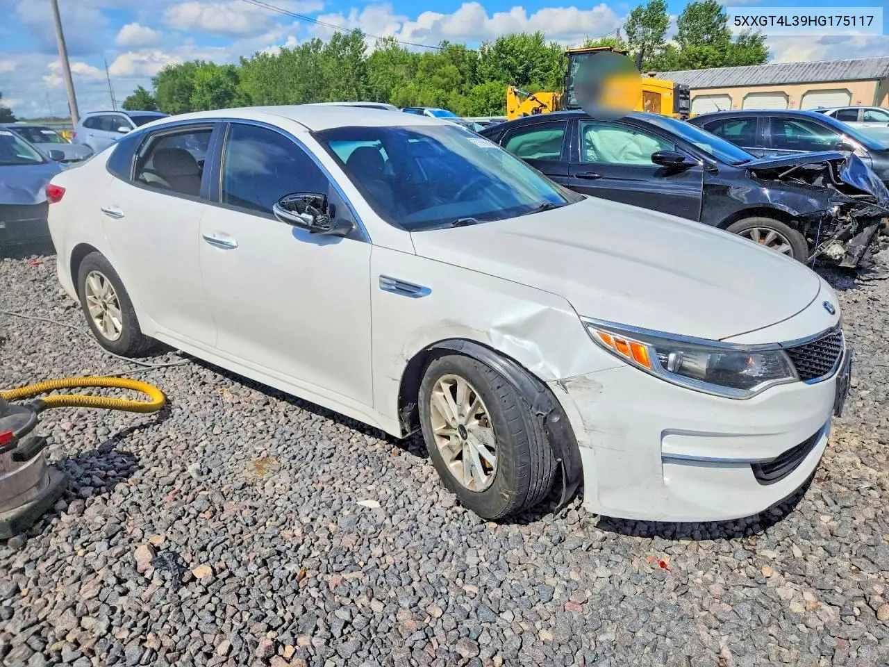 2017 Kia Optima Lx VIN: 5XXGT4L39HG175117 Lot: 57695846