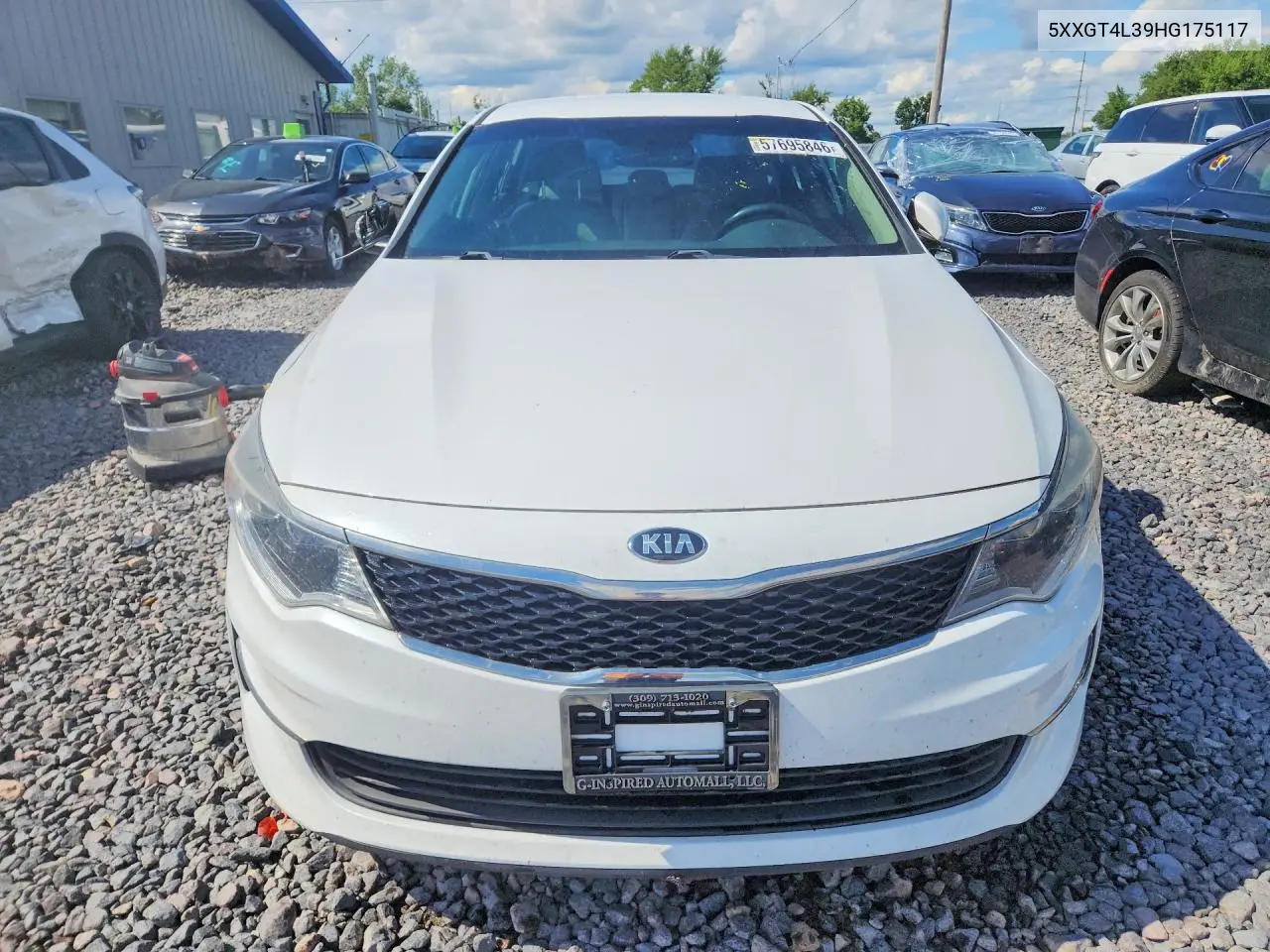2017 Kia Optima Lx VIN: 5XXGT4L39HG175117 Lot: 57695846