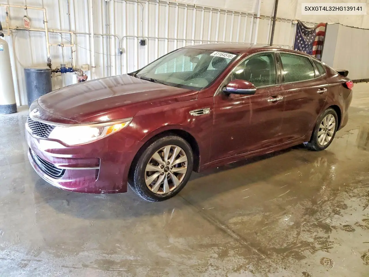 2017 Kia Optima Lx VIN: 5XXGT4L32HG139141 Lot: 61164516