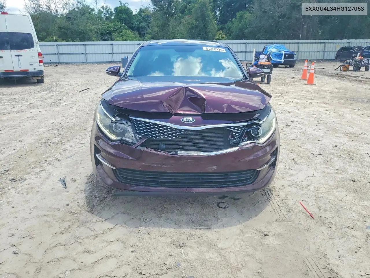 2017 Kia Optima Ex VIN: 5XXGU4L34HG127053 Lot: 61360176