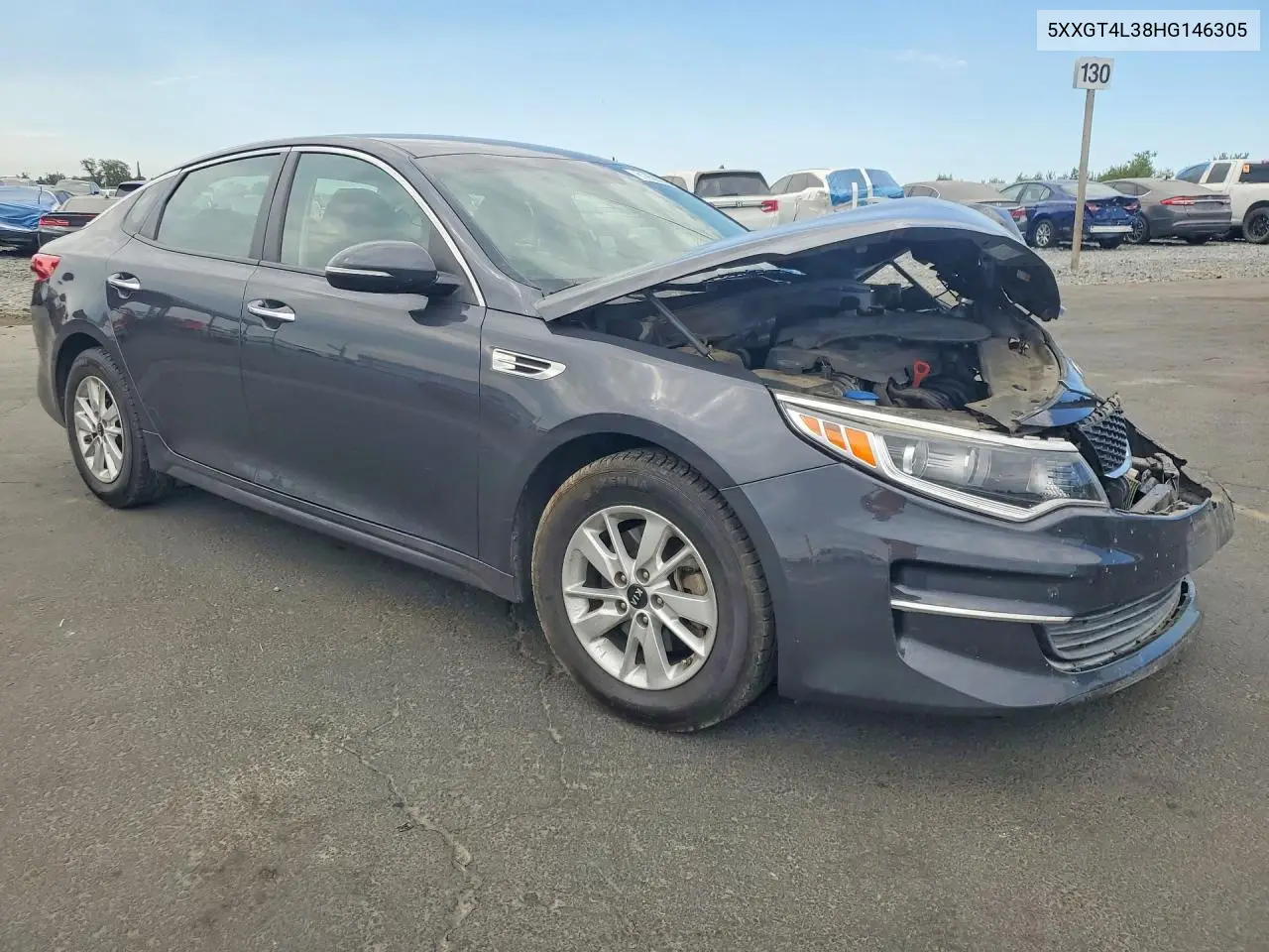 2017 Kia Optima Lx VIN: 5XXGT4L38HG146305 Lot: 61950596