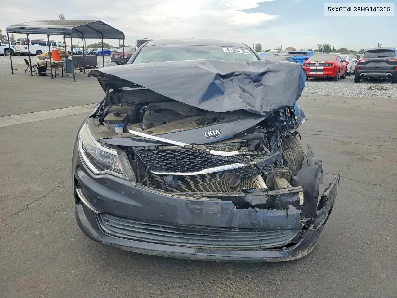 2017 Kia Optima Lx VIN: 5XXGT4L38HG146305 Lot: 61950596