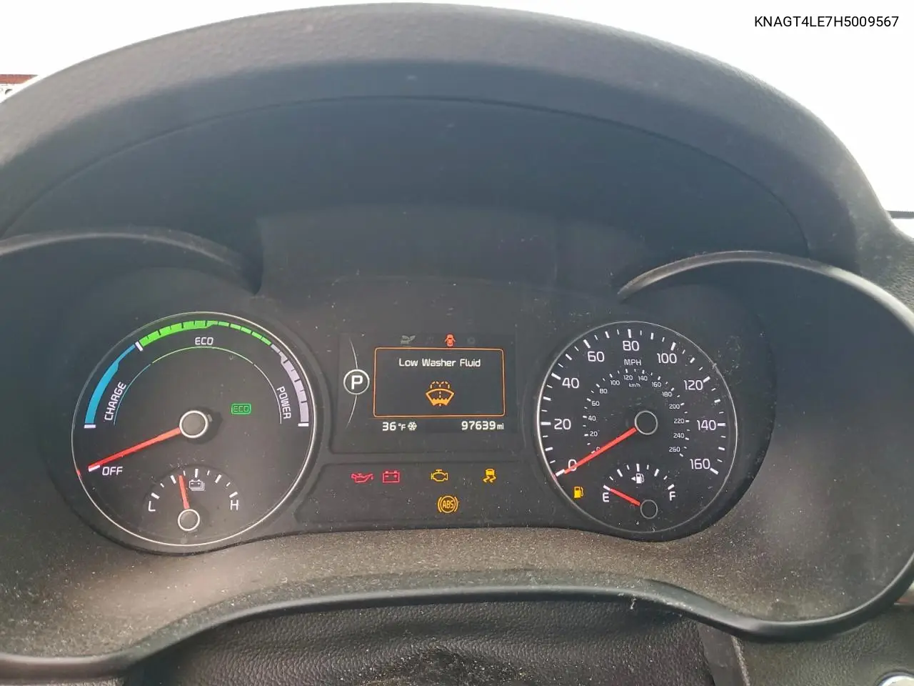 KNAGT4LE7H5009567 2017 Kia Optima Hybrid