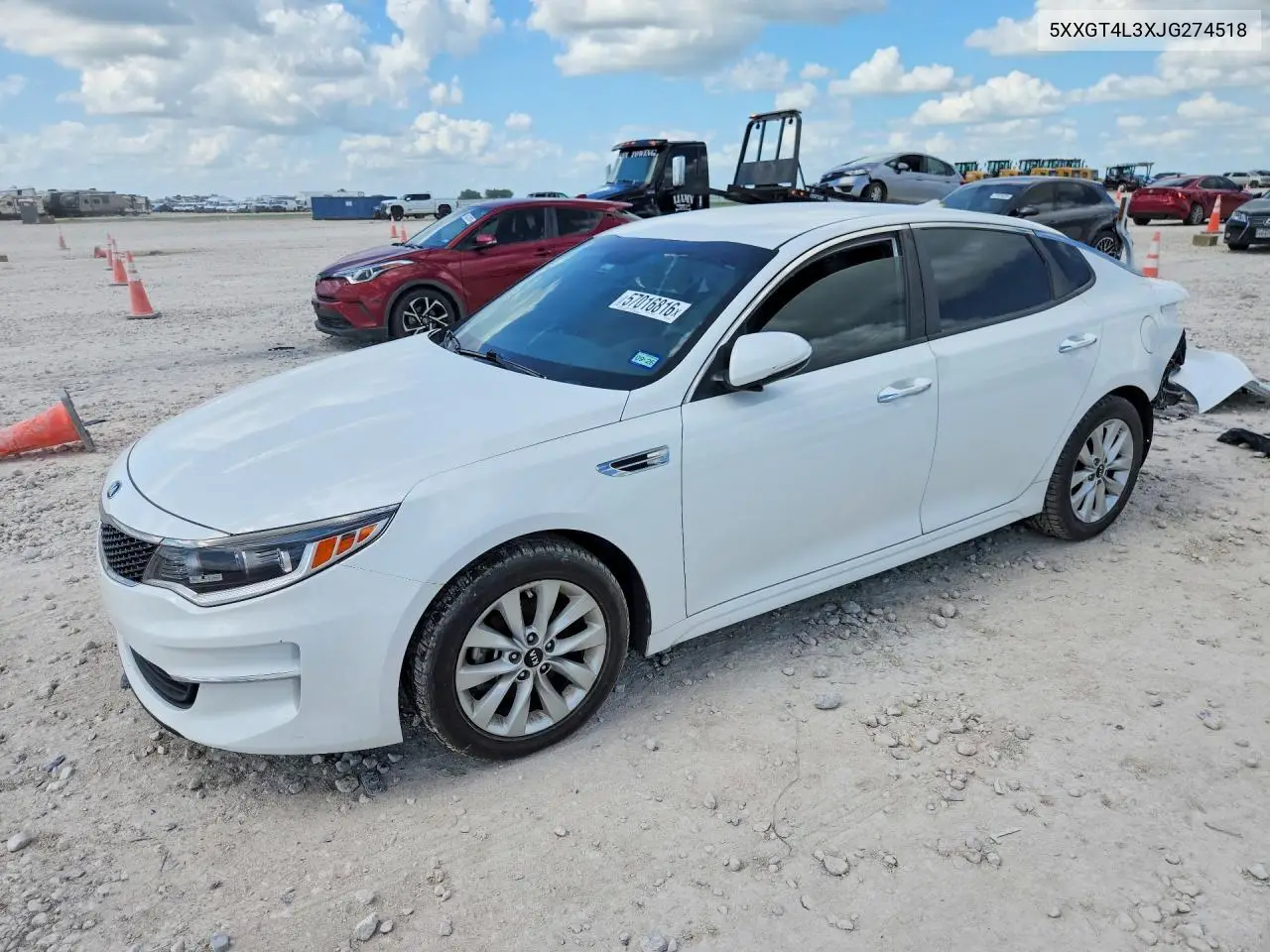 5XXGT4L3XJG274518 2018 Kia Optima Lx