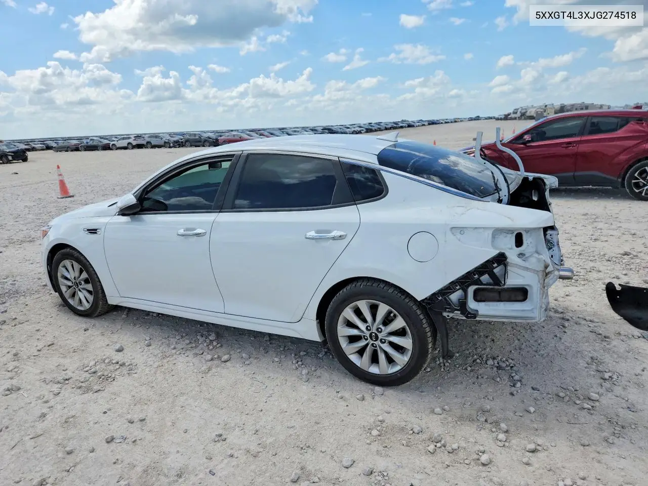 5XXGT4L3XJG274518 2018 Kia Optima Lx