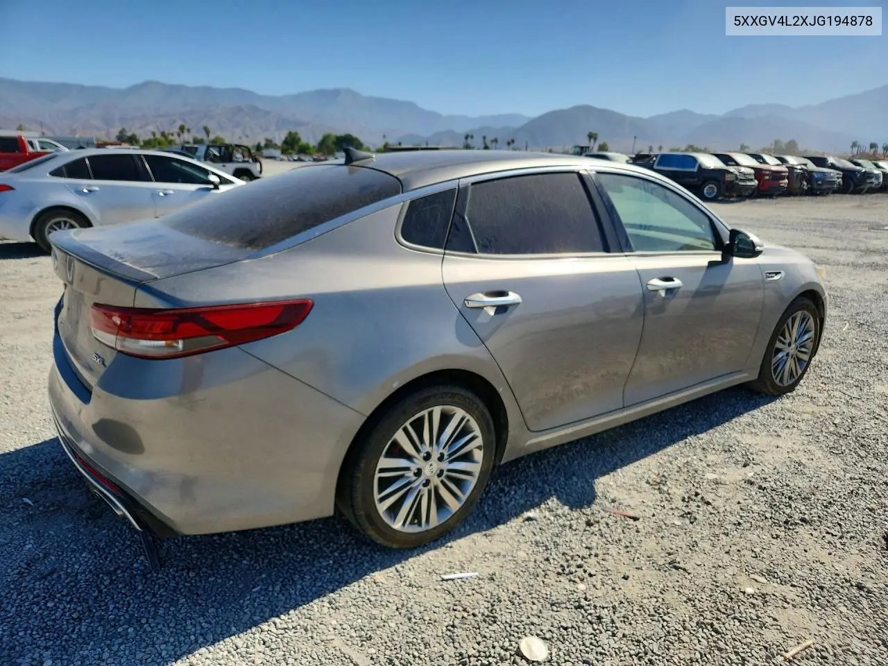 2018 Kia Optima Sxl VIN: 5XXGV4L2XJG194878 Lot: 57081486