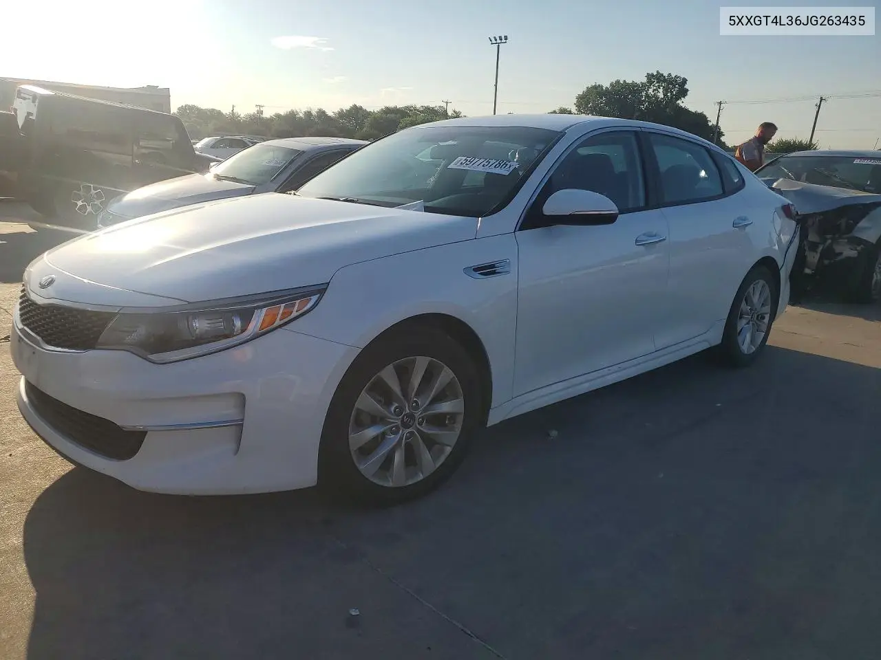 2018 Kia Optima Lx VIN: 5XXGT4L36JG263435 Lot: 59775786