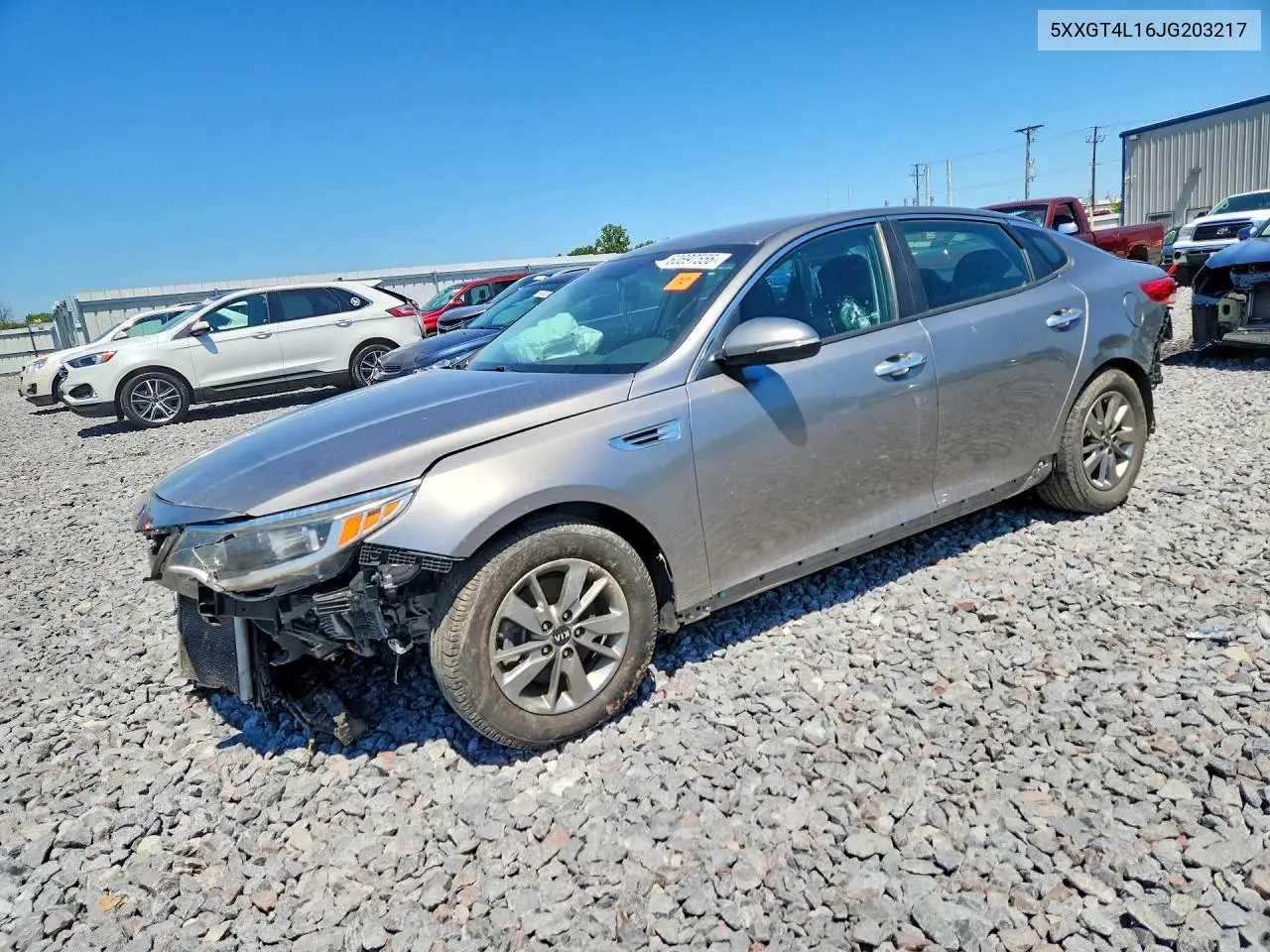 2018 Kia Optima Lx VIN: 5XXGT4L16JG203217 Lot: 60697556
