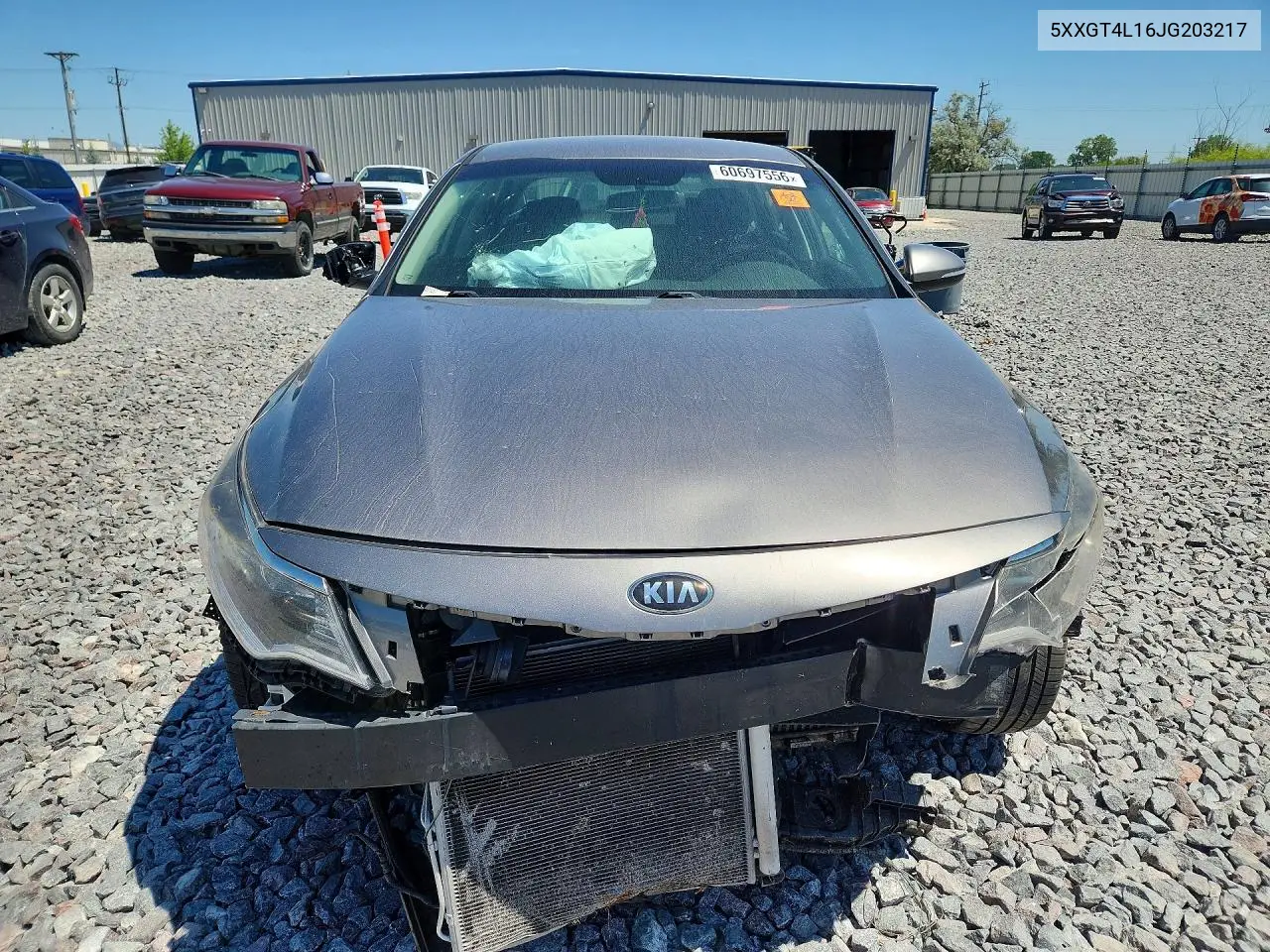 2018 Kia Optima Lx VIN: 5XXGT4L16JG203217 Lot: 60697556
