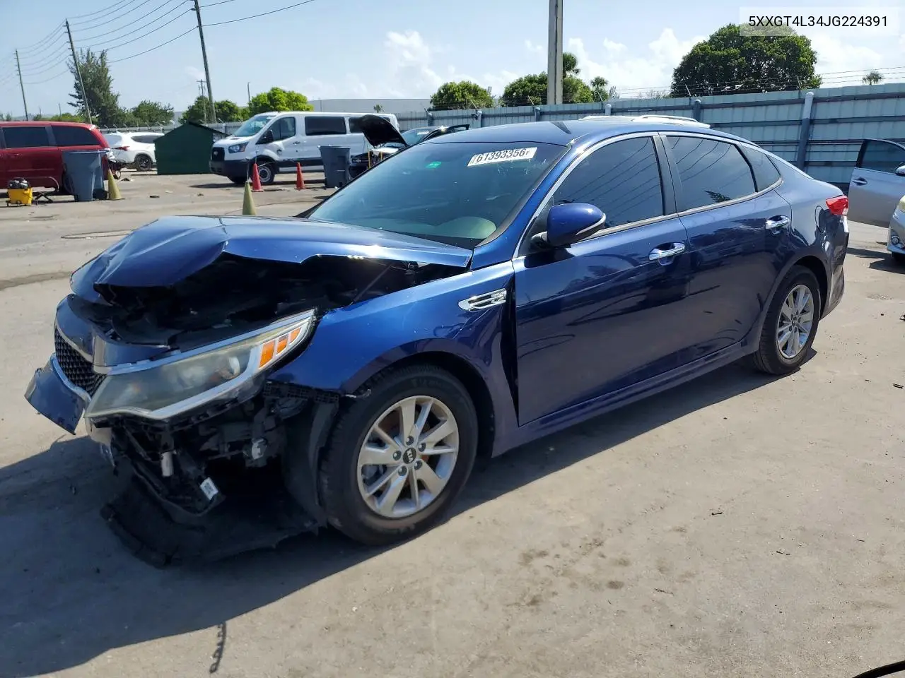 2018 Kia Optima Lx VIN: 5XXGT4L34JG224391 Lot: 61393356