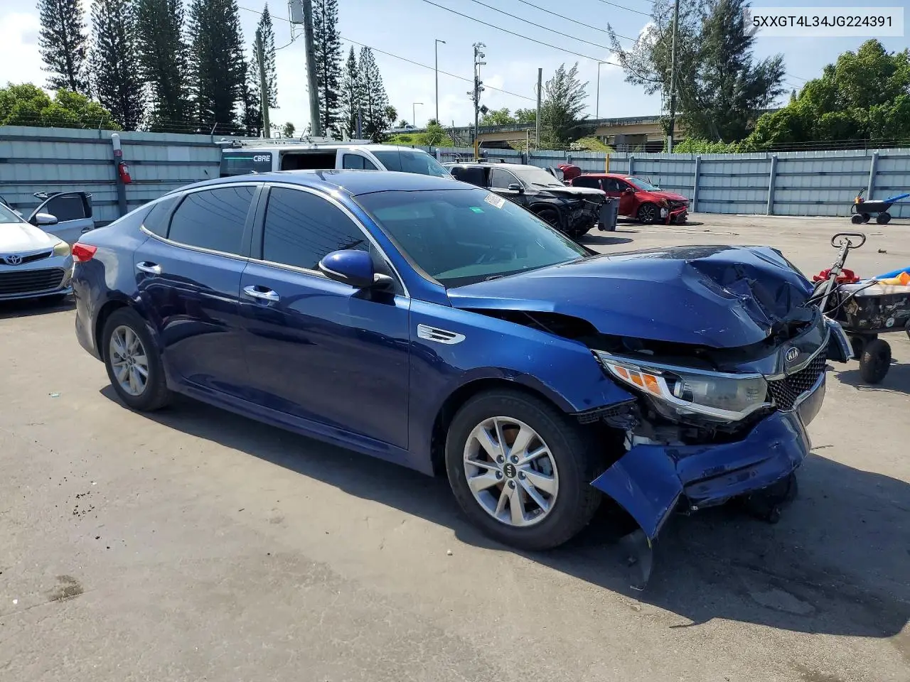 2018 Kia Optima Lx VIN: 5XXGT4L34JG224391 Lot: 61393356