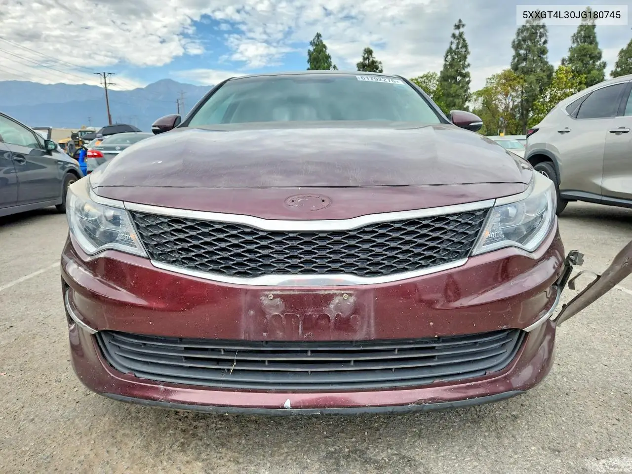 2018 Kia Optima Lx VIN: 5XXGT4L30JG180745 Lot: 61792276