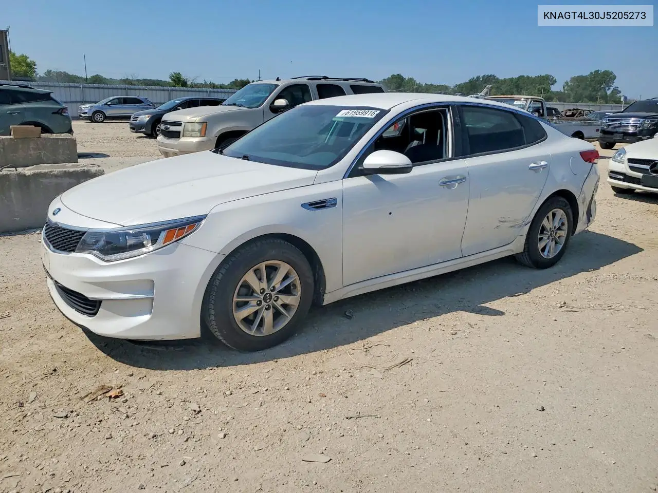 2018 Kia Optima Lx VIN: KNAGT4L30J5205273 Lot: 61959916