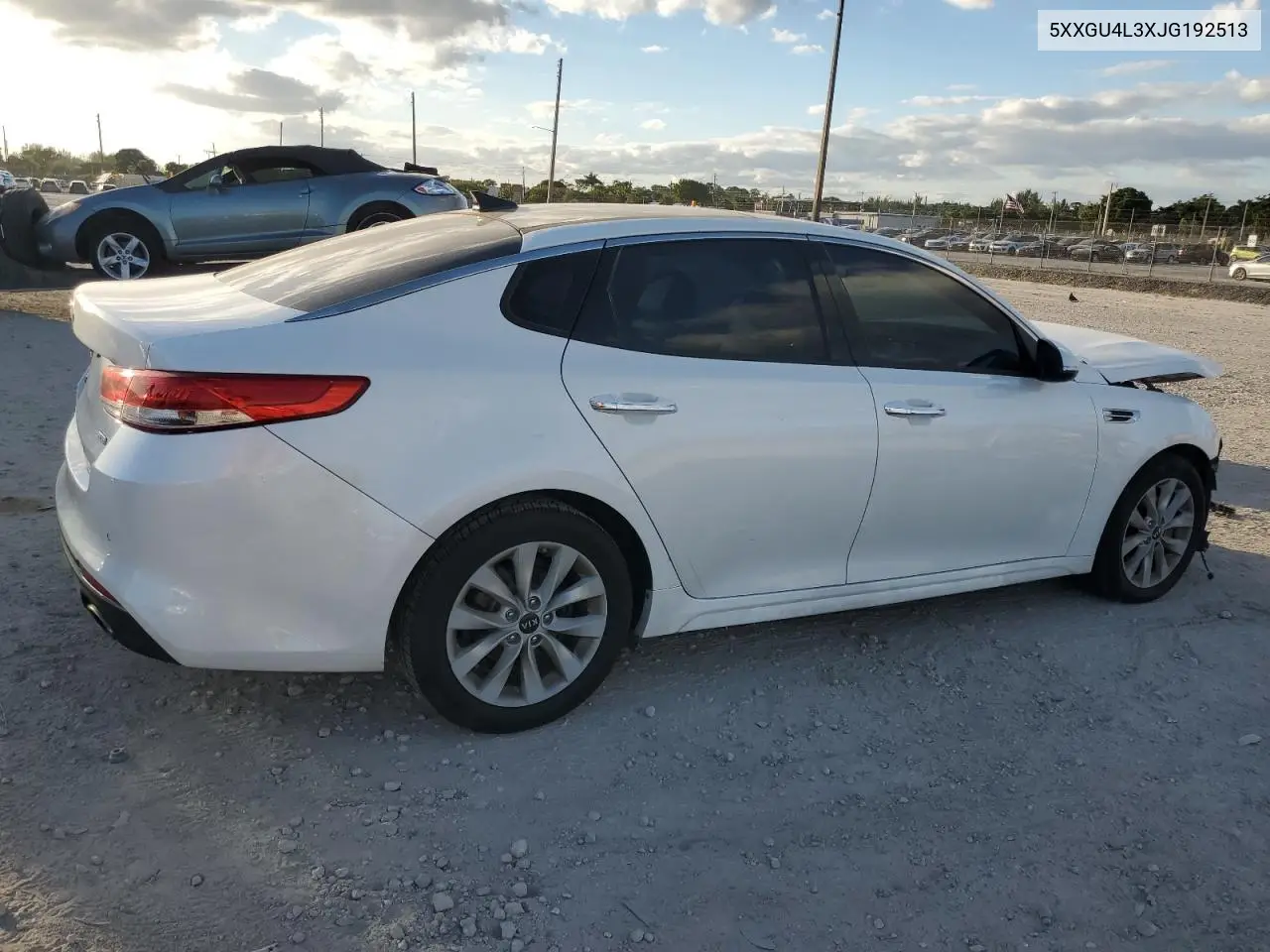 5XXGU4L3XJG192513 2018 Kia Optima Ex