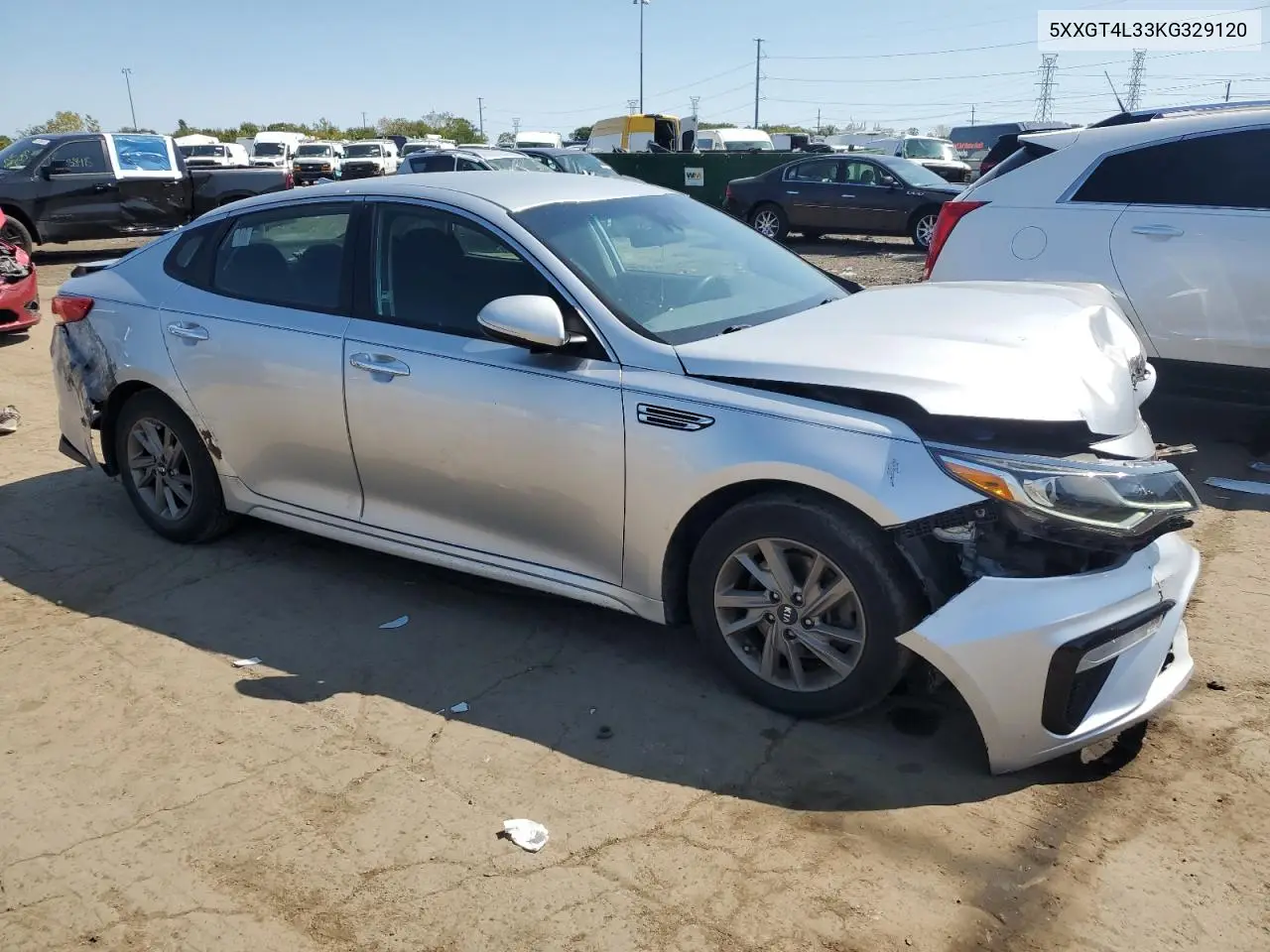 5XXGT4L33KG329120 2019 Kia Optima Lx