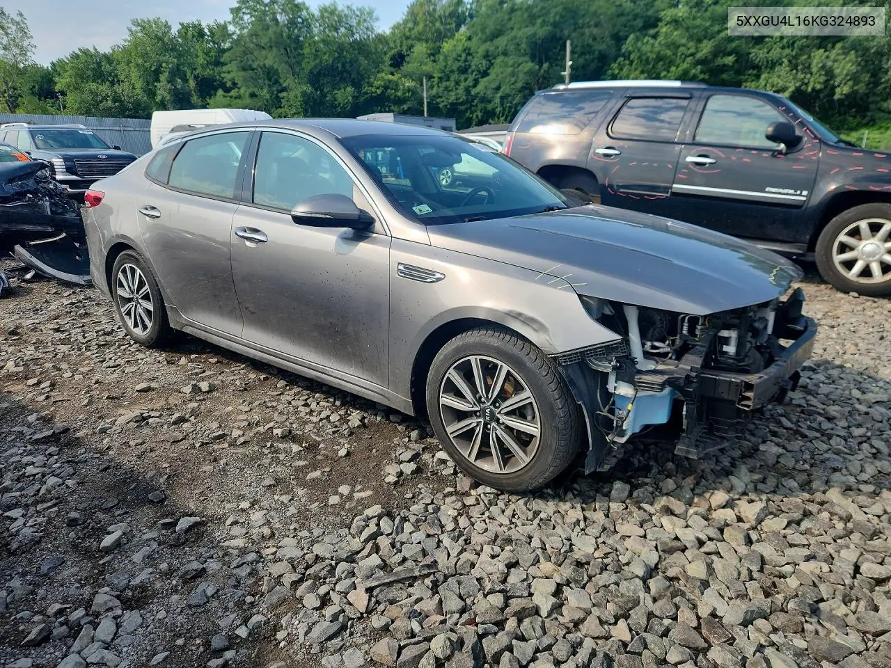 2019 Kia Optima Ex VIN: 5XXGU4L16KG324893 Lot: 60439106