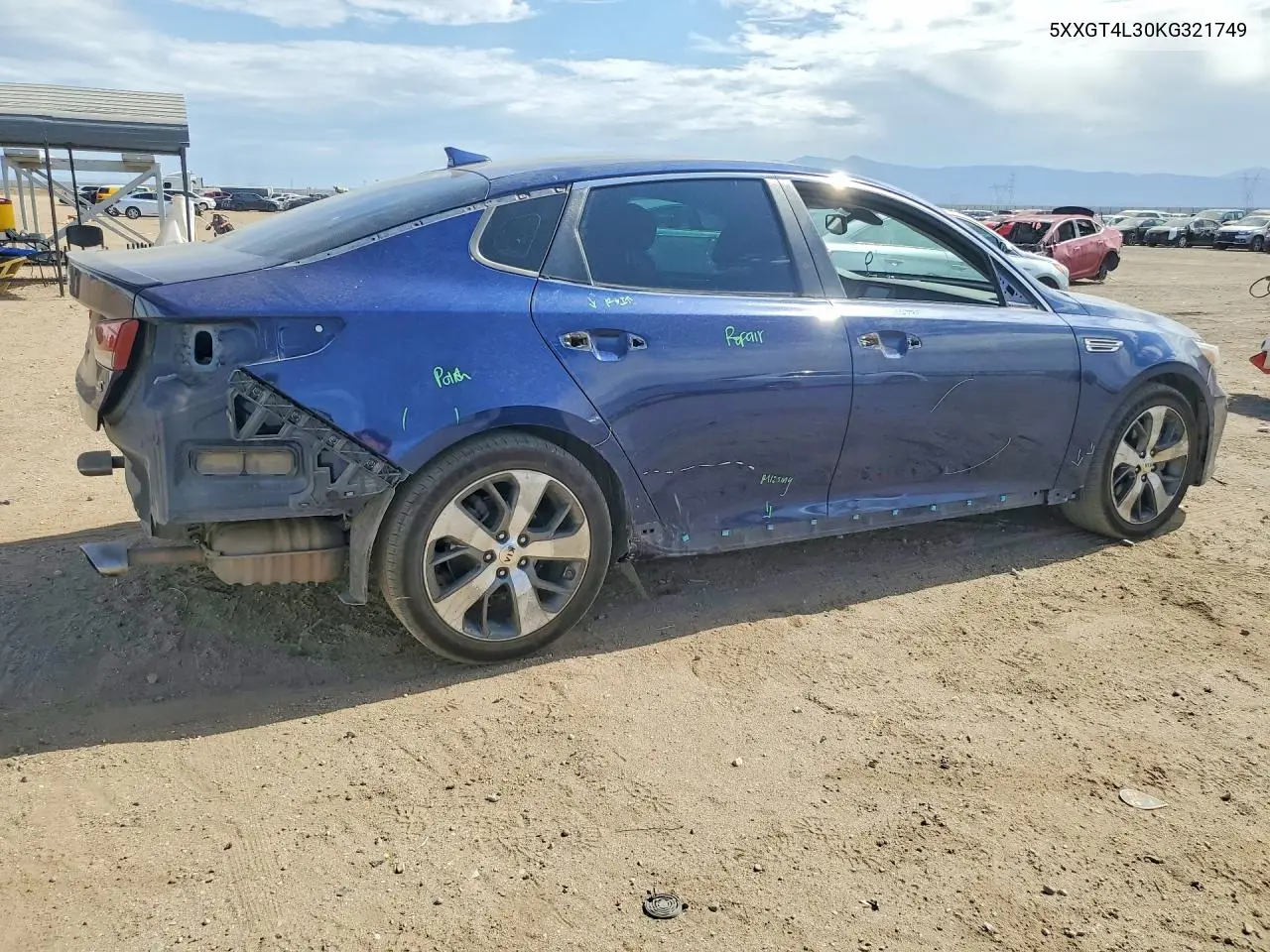 2019 Kia Optima S VIN: 5XXGT4L30KG321749 Lot: 60525516