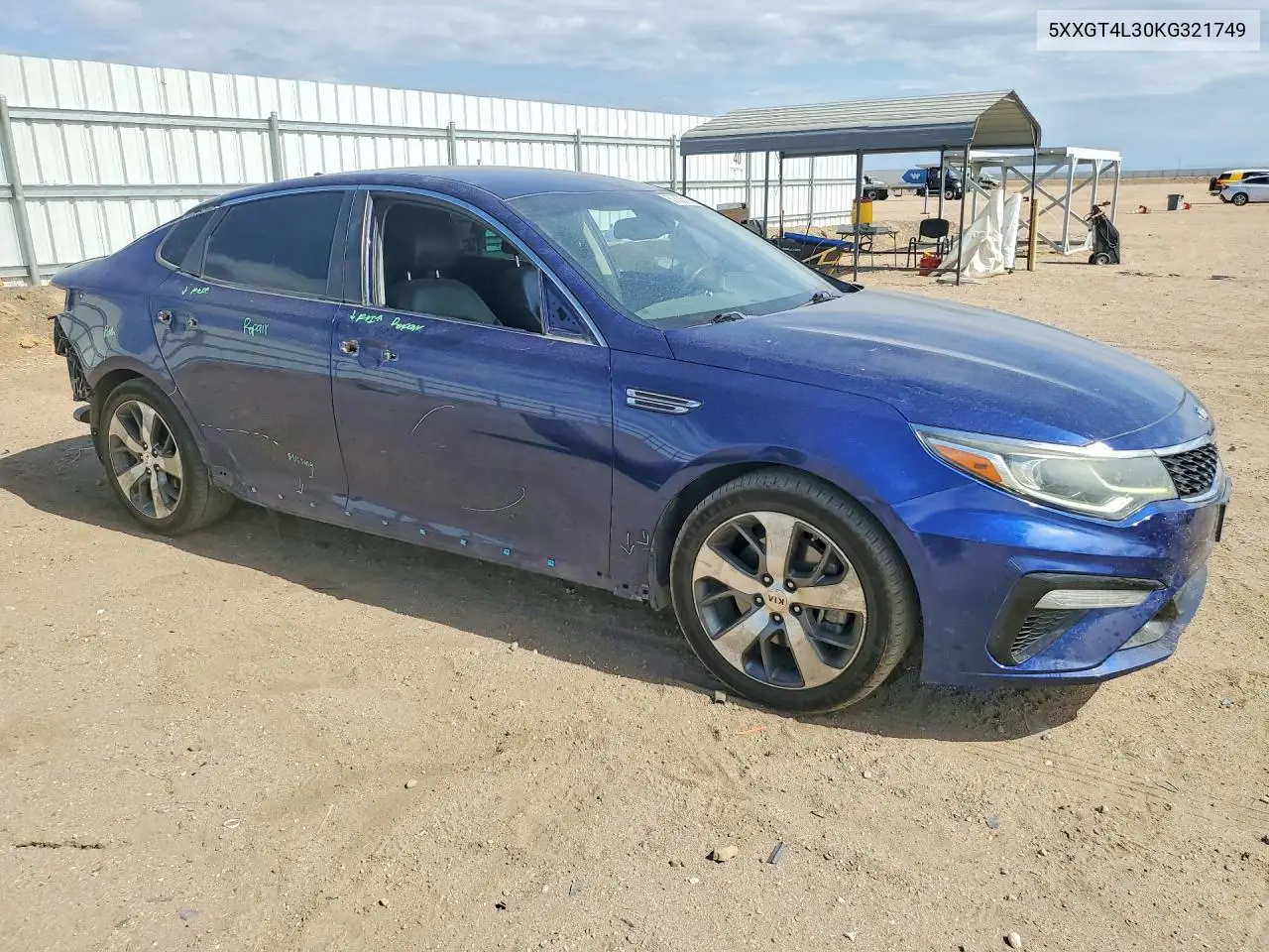 2019 Kia Optima S VIN: 5XXGT4L30KG321749 Lot: 60525516