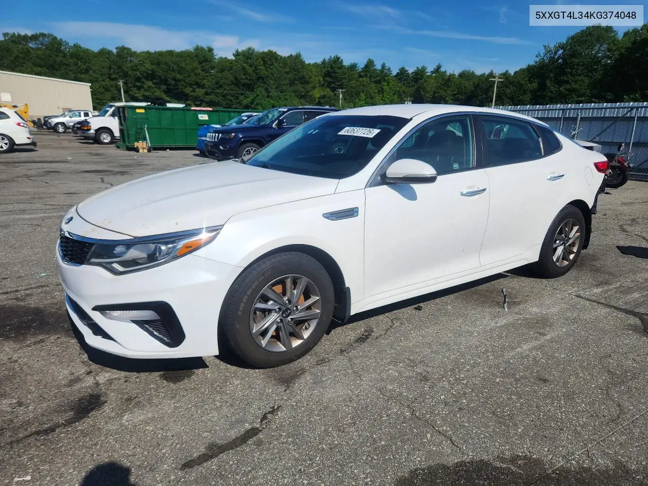 2019 Kia Optima Lx VIN: 5XXGT4L34KG374048 Lot: 60637726