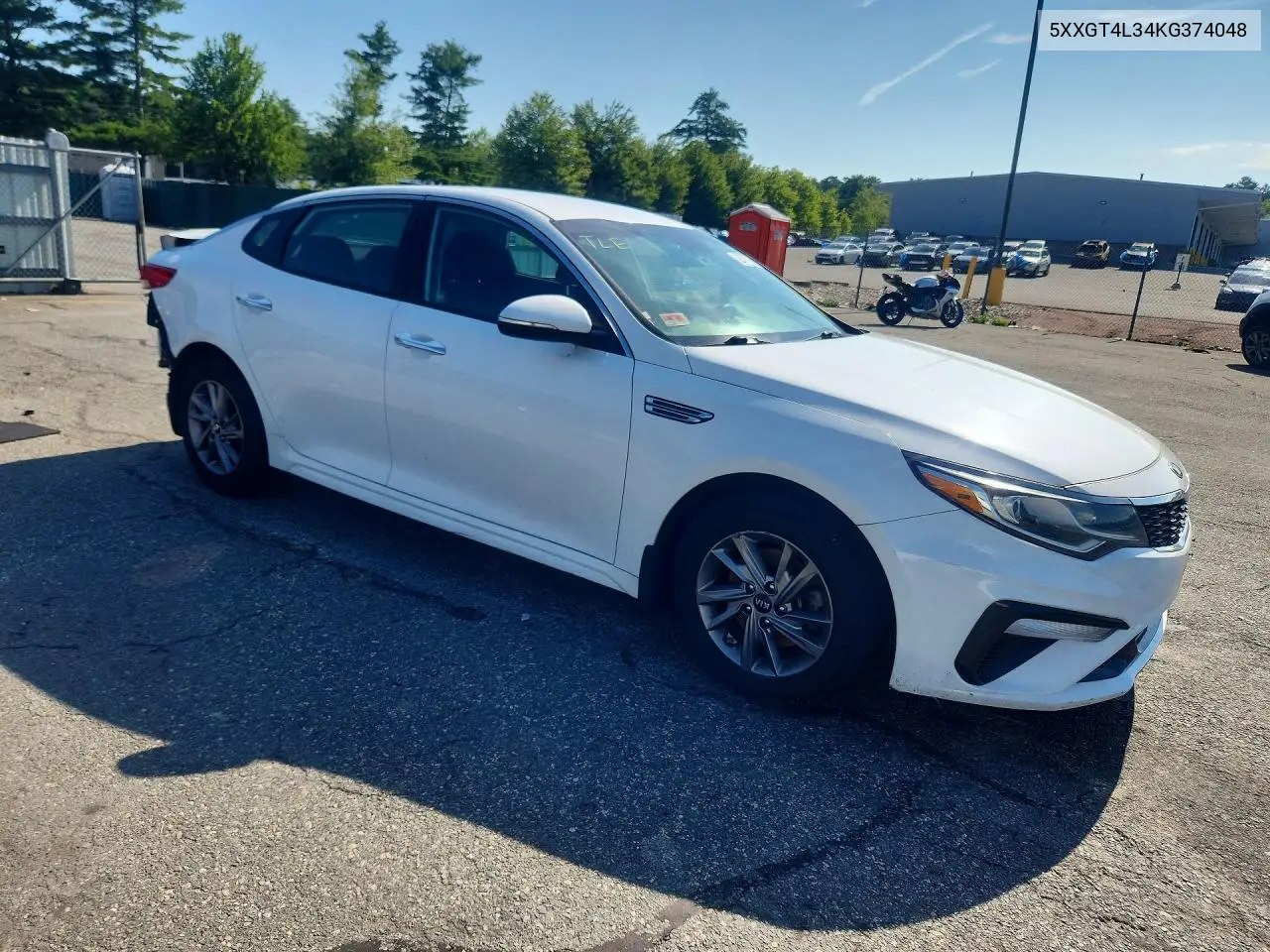 2019 Kia Optima Lx VIN: 5XXGT4L34KG374048 Lot: 60637726