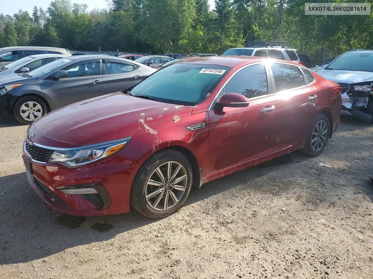 2019 Kia Optima Lx VIN: 5XXGT4L36KG281614 Lot: 61147246