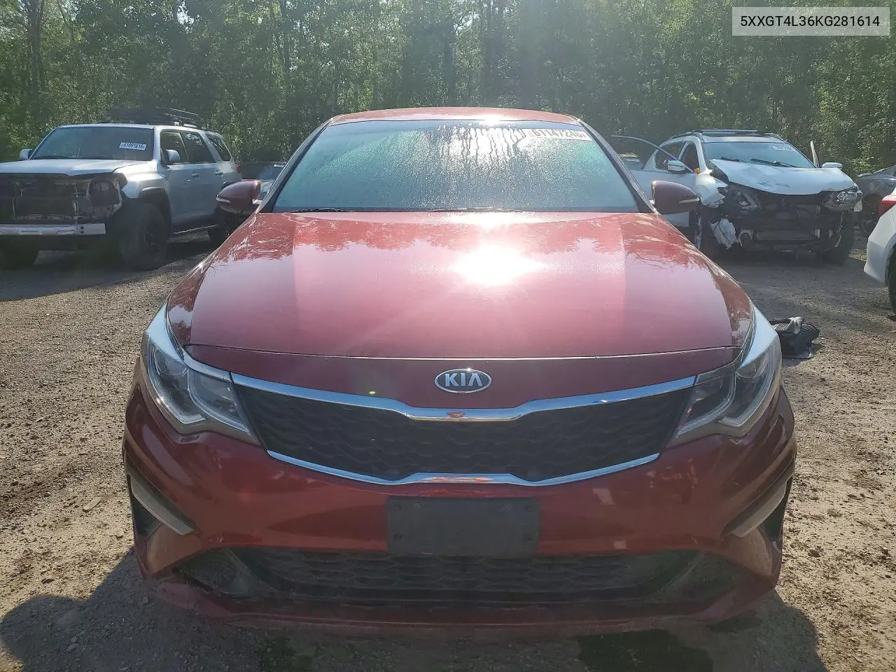 2019 Kia Optima Lx VIN: 5XXGT4L36KG281614 Lot: 61147246