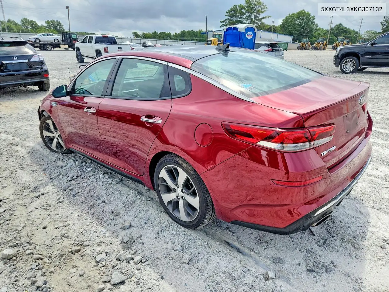 2019 Kia Optima S VIN: 5XXGT4L3XKG307132 Lot: 61222996