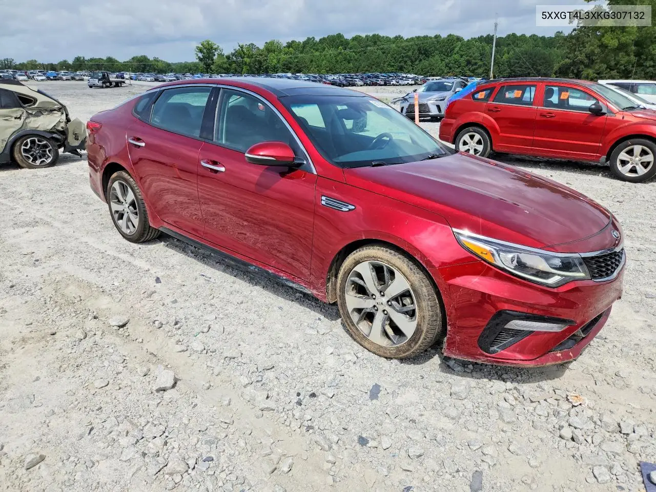 2019 Kia Optima S VIN: 5XXGT4L3XKG307132 Lot: 61222996