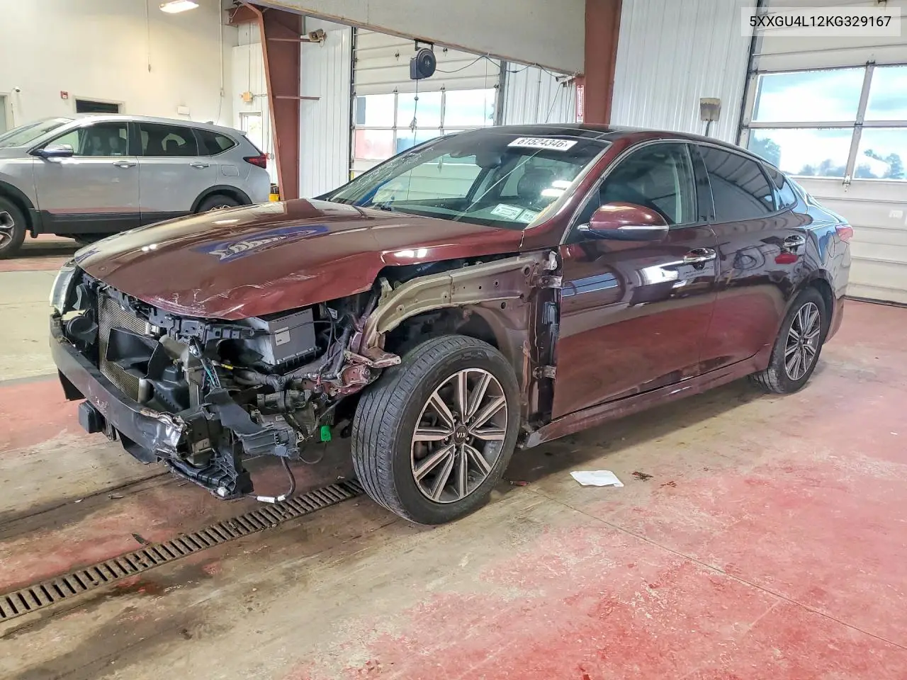 2019 Kia Optima Ex VIN: 5XXGU4L12KG329167 Lot: 61524346