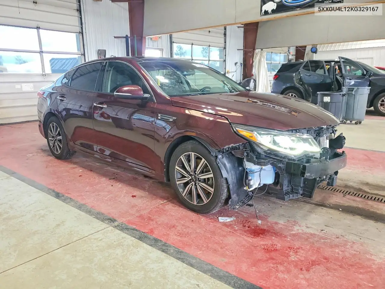 2019 Kia Optima Ex VIN: 5XXGU4L12KG329167 Lot: 61524346