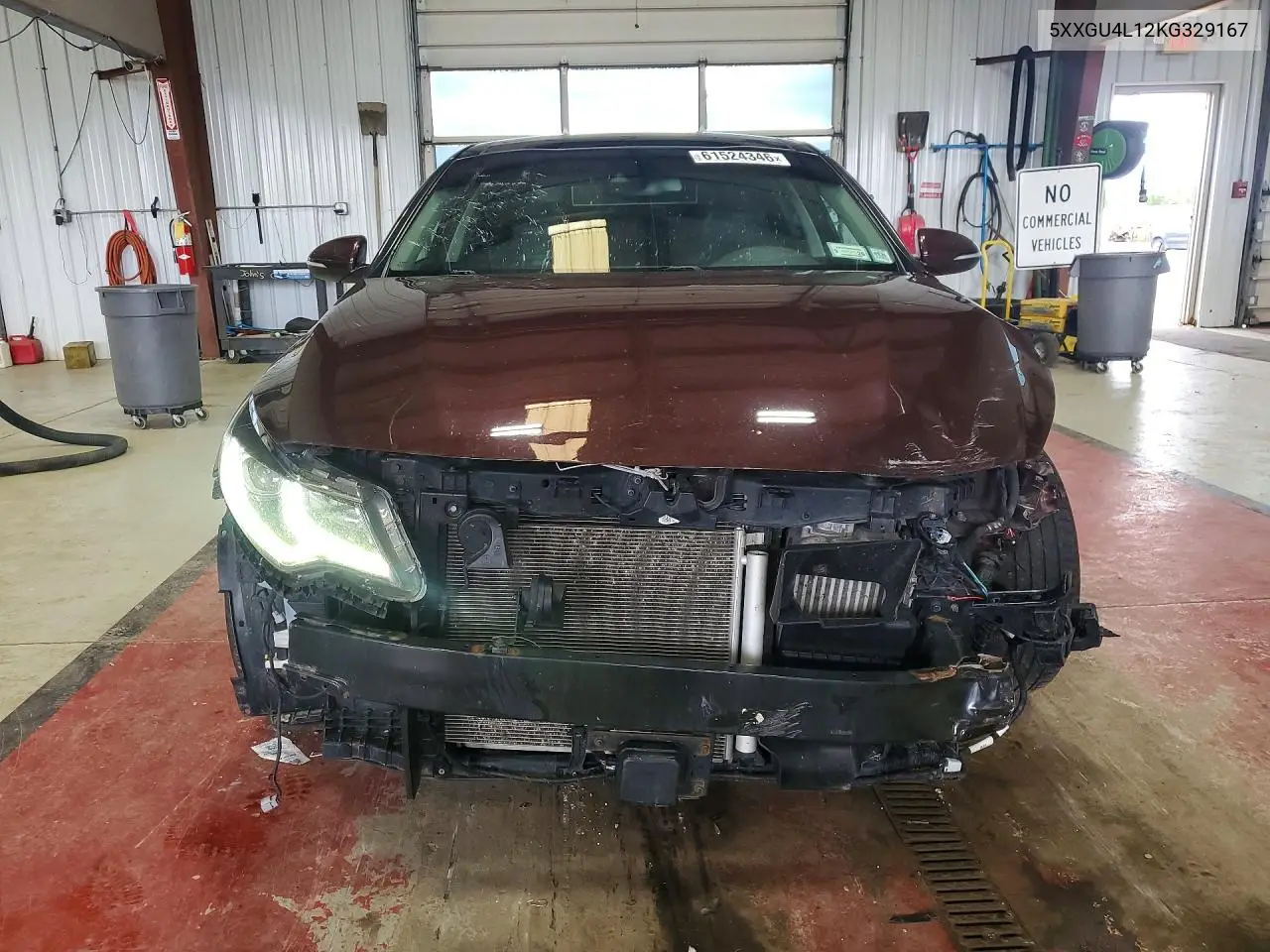 2019 Kia Optima Ex VIN: 5XXGU4L12KG329167 Lot: 61524346