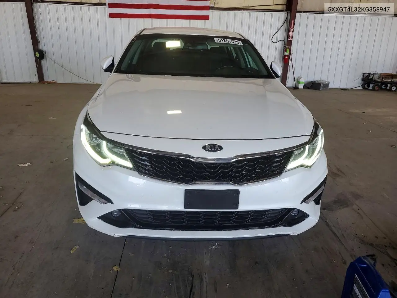 2019 Kia Optima S VIN: 5XXGT4L32KG358947 Lot: 61867996