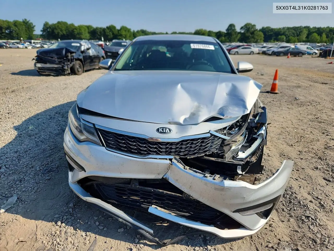 2019 Kia Optima Lx VIN: 5XXGT4L31KG281763 Lot: 61976866
