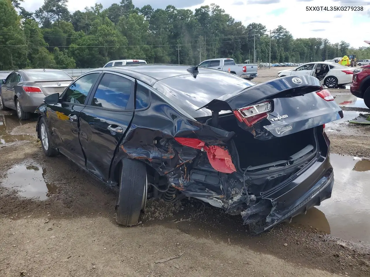 2019 Kia Optima Lx VIN: 5XXGT4L35KG279238 Lot: 62397746