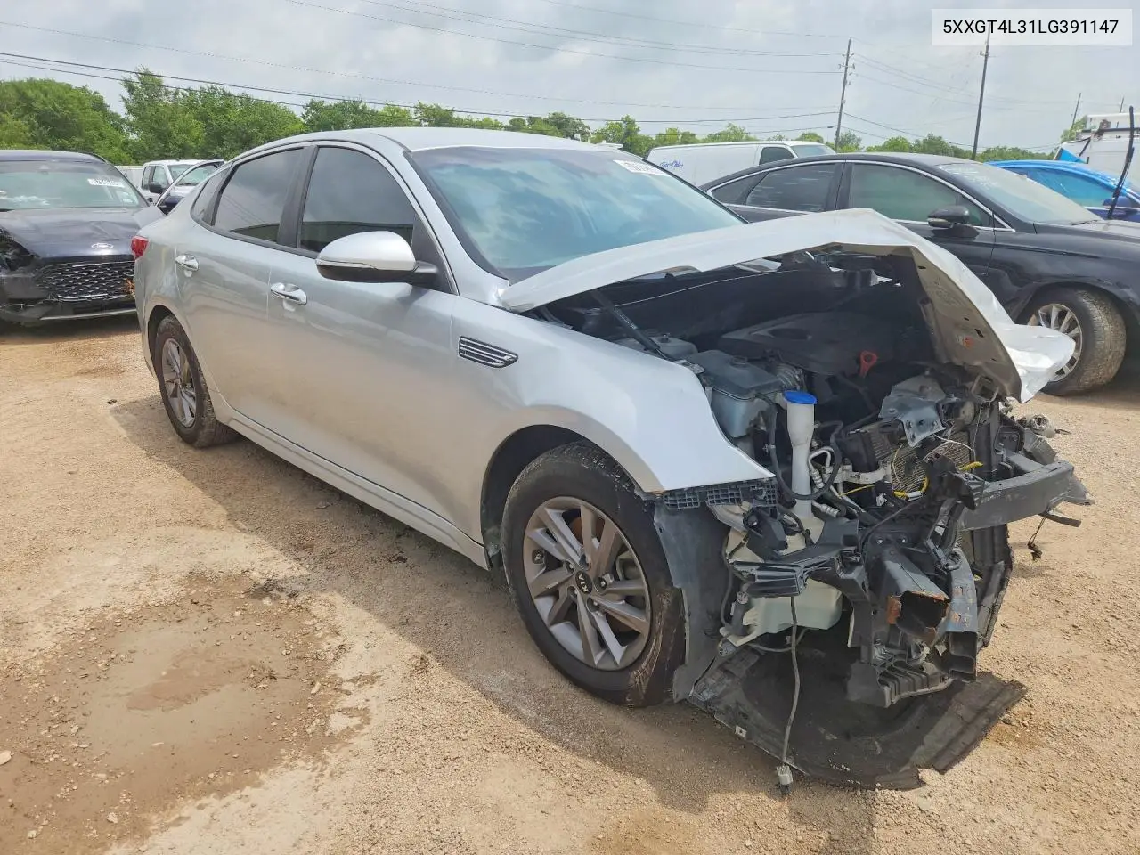 2020 Kia Optima Lx VIN: 5XXGT4L31LG391147 Lot: 57592336