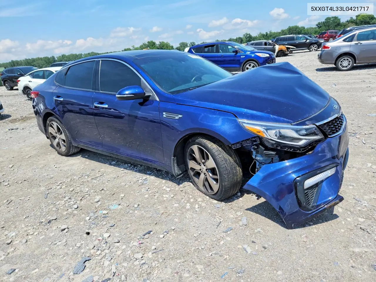 2020 Kia Optima S VIN: 5XXGT4L33LG421717 Lot: 59726586