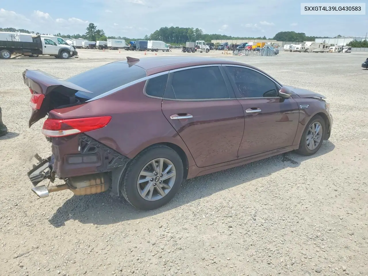 5XXGT4L39LG430583 2020 Kia Optima Lx