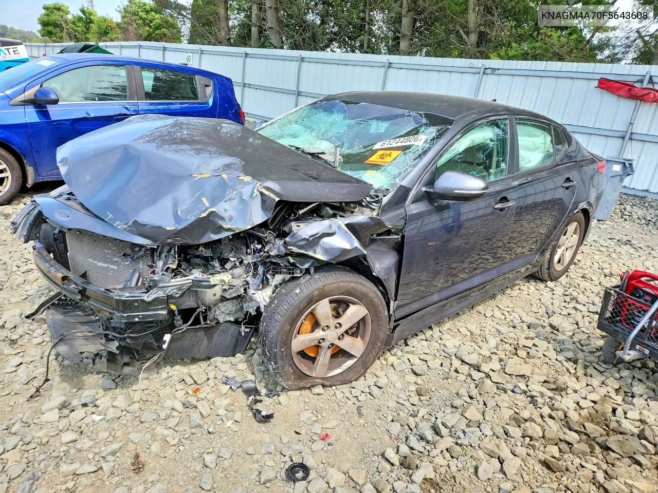 2027 Kia Optima Lx VIN: KNAGM4A70F5643608 Lot: 61244806