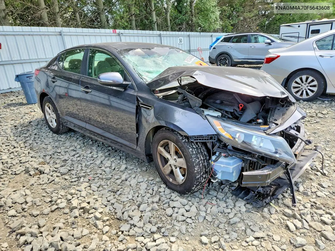 2027 Kia Optima Lx VIN: KNAGM4A70F5643608 Lot: 61244806