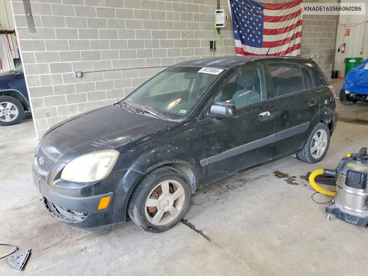 2006 Kia Rio 5 VIN: KNADE163566060286 Lot: 59239666