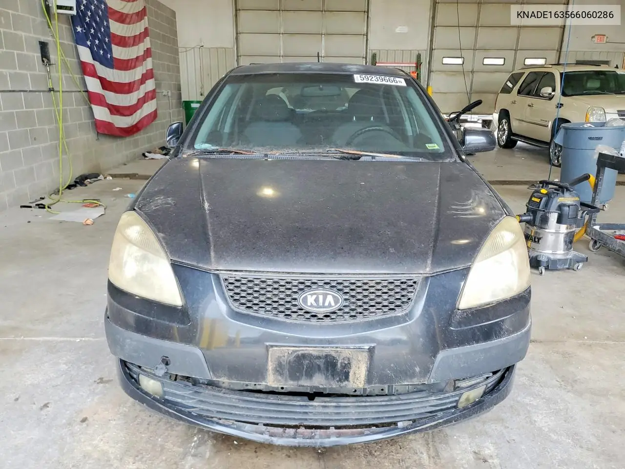 2006 Kia Rio 5 VIN: KNADE163566060286 Lot: 59239666
