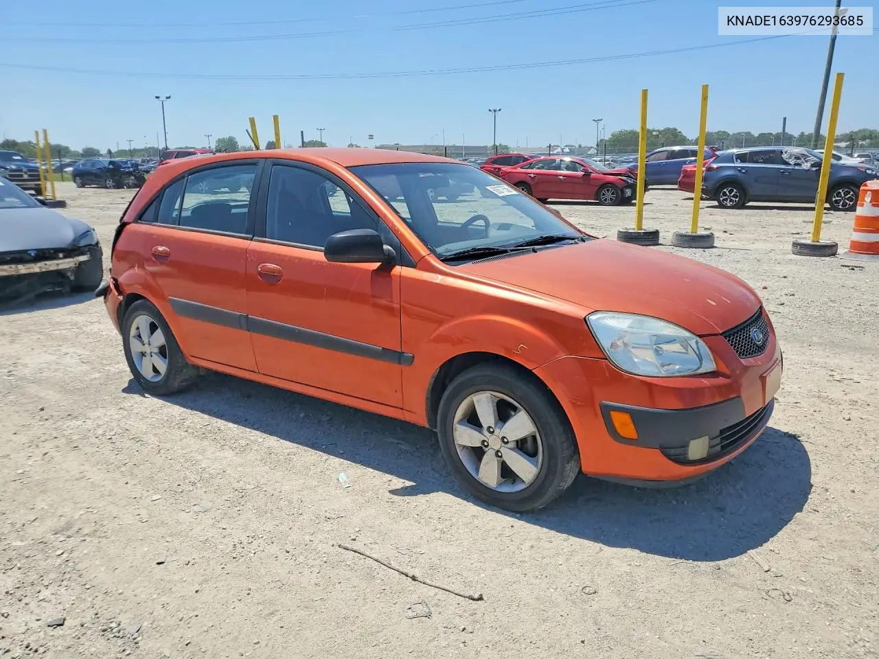 2007 Kia Rio 5 Sx VIN: KNADE163976293685 Lot: 60677556