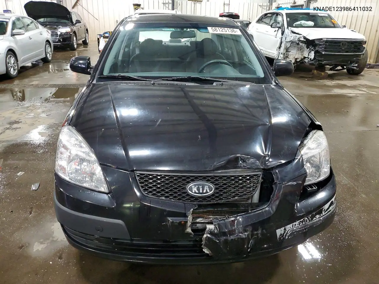 2008 Kia Rio Base VIN: KNADE123986411032 Lot: 58125136
