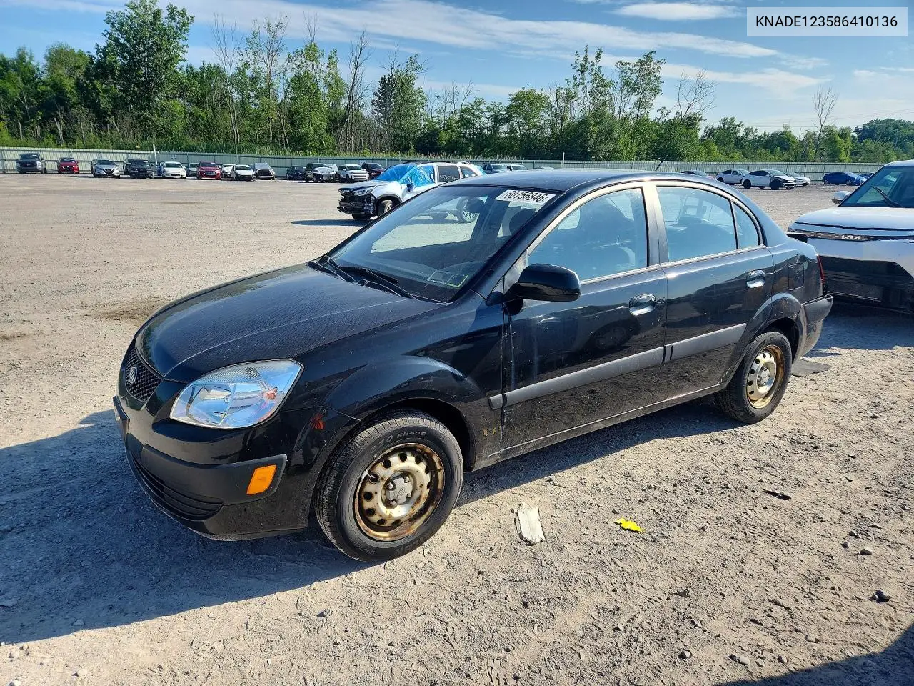 2008 Kia Rio Base VIN: KNADE123586410136 Lot: 60756846