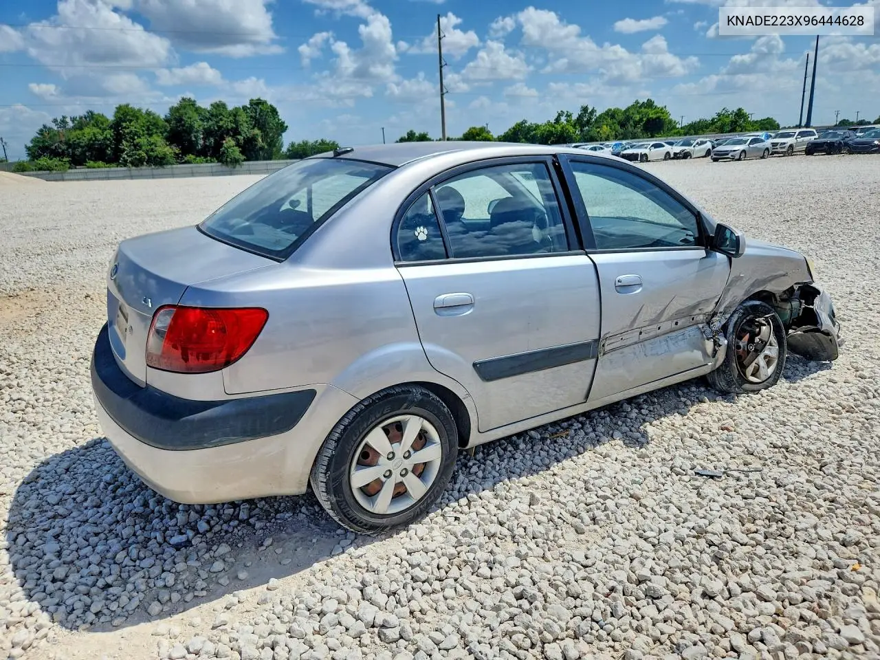 2009 Kia Rio Base VIN: KNADE223X96444628 Lot: 59886676