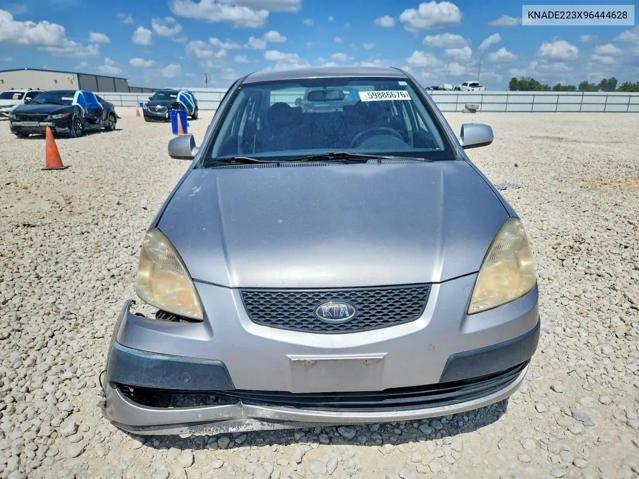 2009 Kia Rio Base VIN: KNADE223X96444628 Lot: 59886676