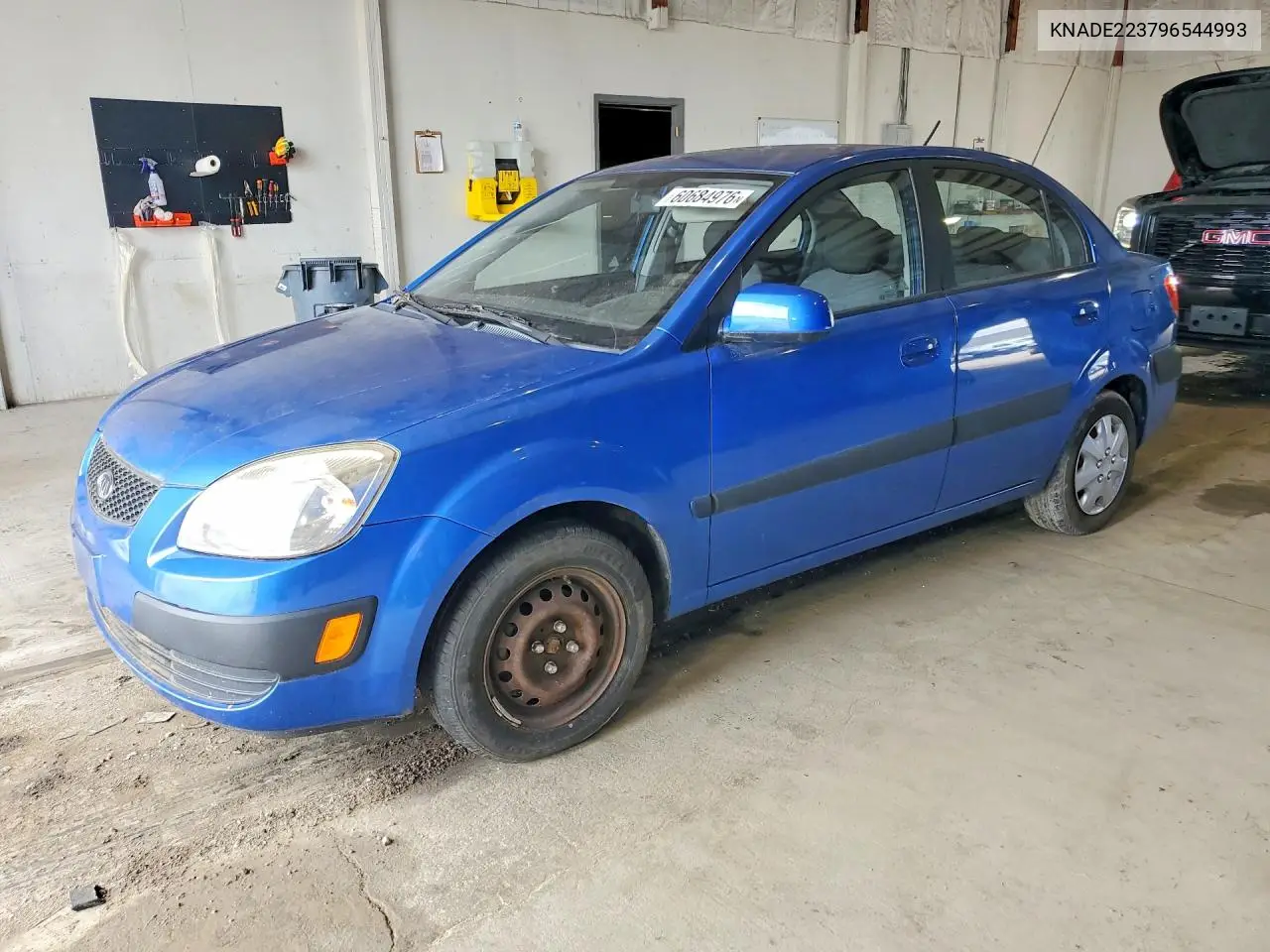 2009 Kia Rio Base VIN: KNADE223796544993 Lot: 60684976