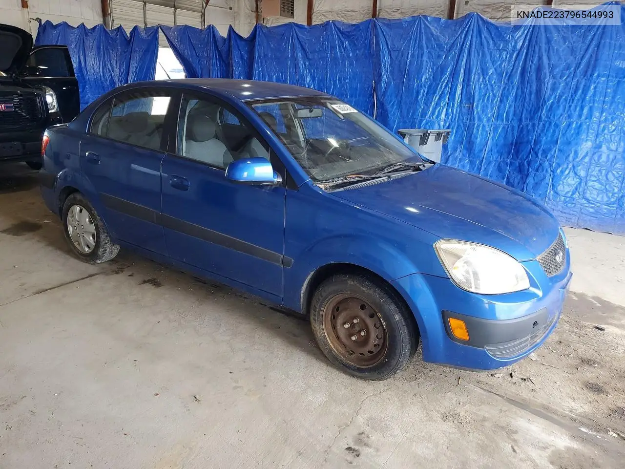 2009 Kia Rio Base VIN: KNADE223796544993 Lot: 60684976